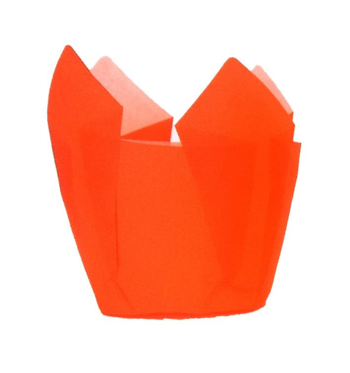 Cupcake Liner Tulip shape Orange Ø5x5/8cm (125 Units)  