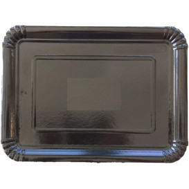 Paper Tray Rectangular shape Black 14x21 cm (100 Units)  