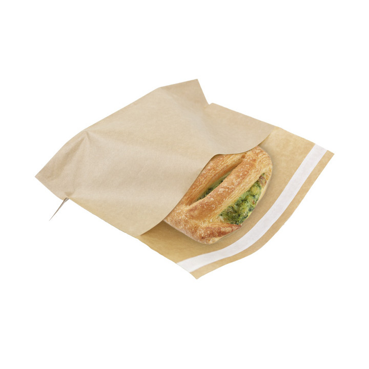 Paper Food Bag Autoseal Kraft 21x17cm (2400 Units)