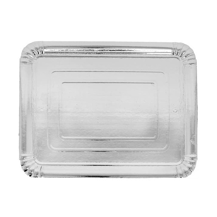 Paper Tray Rectangular shape Silver 16x22 cm (100 Units)  
