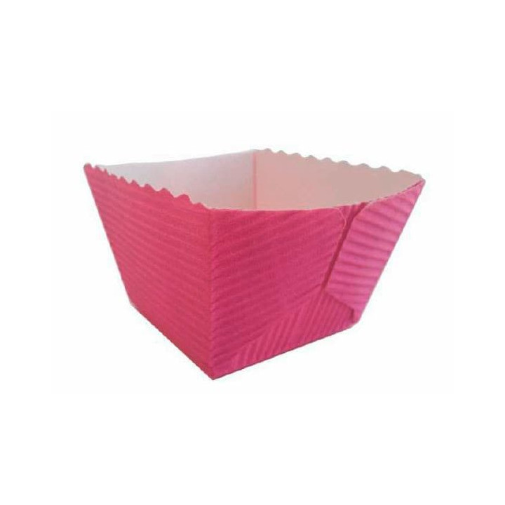 Paper Baking Mold Square Shape Violet Ø4,2x3,7 cm (1500 Units)