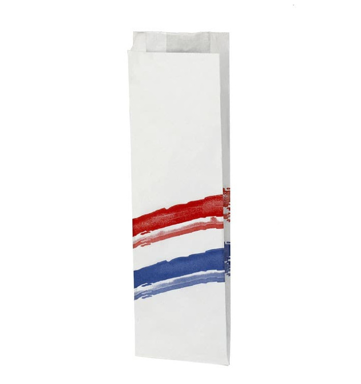 Paper Baguette Bag Grease-Proof Opened 9+5x32cm (125 Units) 