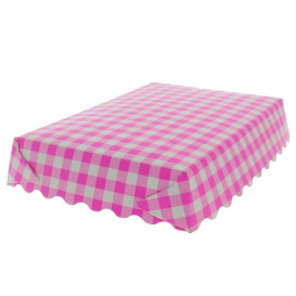 Paper Tray Waffle Closed Pink 18,2x12,2x3cm (500 Units)