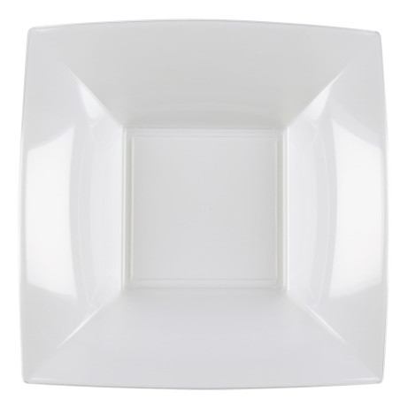 Reusable Plate Deep Clear "Bio Based" "Nice" PP 18 cm (300 Units)