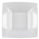 Reusable Plate Deep Clear "Bio Based" "Nice" PP 18 cm (25 Units) 