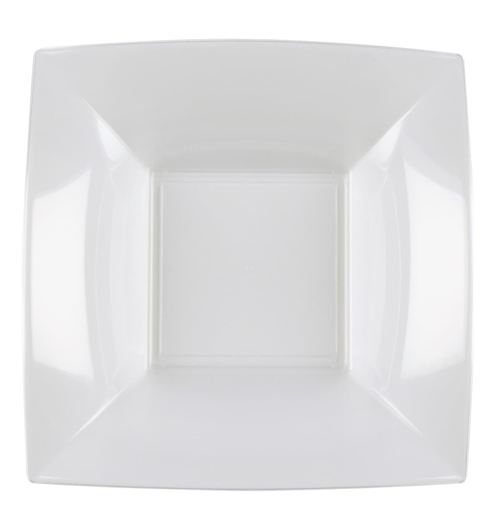 Reusable Plate Deep Clear "Bio Based" "Nice" PP 18 cm (25 Units) 