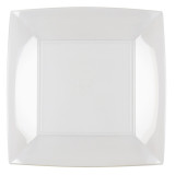Reusable Plate Flat Clear "Bio Based" "Nice" PP 23 cm (25 Units) 