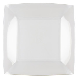 Reusable Plate Flat Clear "Bio Based" "Nice" PP 23 cm (25 Units) 