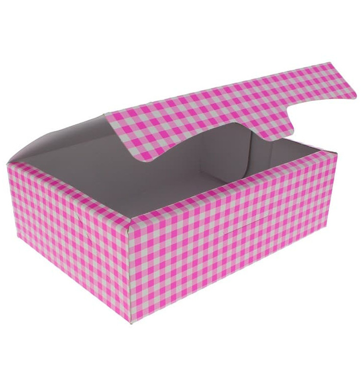 Paper Bakery Box Pink 25,8x18,9x8cm 2Kg (25 Units)