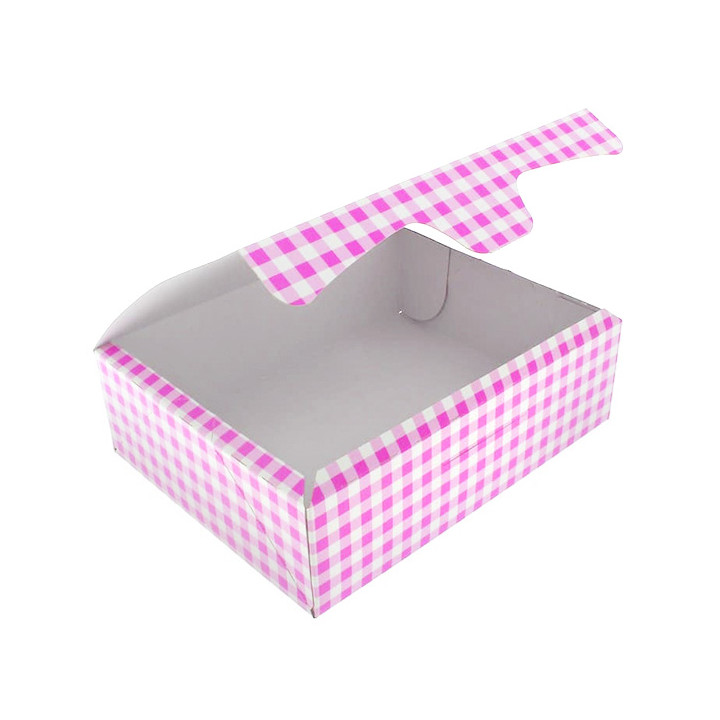Paper Bakery Box Pink 18,2x13,6x5,2cm 500g (250 Units)