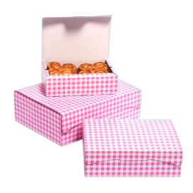 Paper Bakery Box Pink 18,2x13,6x5,2cm 500g (250 Units)