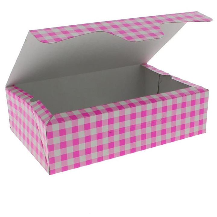 Paper Bakery Box Pink 17,5x11,5x4,7cm 250g (360 Units)