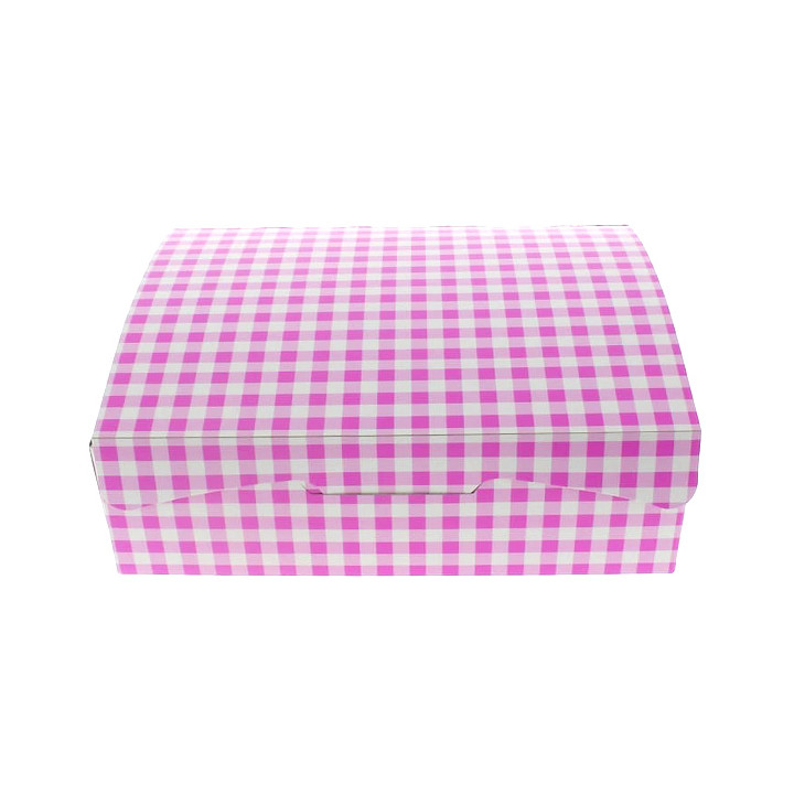 Paper Bakery Box Pink 20,4x15,8x6cm 1kg (20 Units)