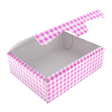 Paper Bakery Box Pink 20,4x15,8x6cm 1kg (20 Units)