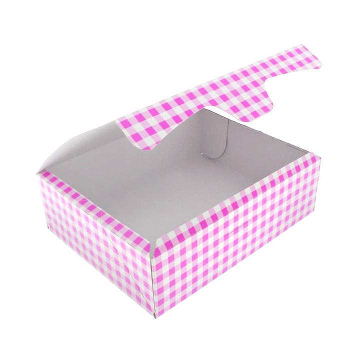 Paper Bakery Box Pink 20,4x15,8x6cm 1kg (20 Units)