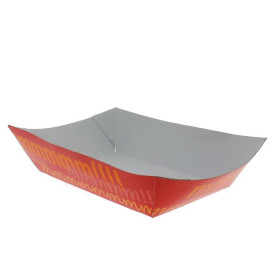 Paper Food Boat Tray 300ml 11,0x7,0x3,5cm (1000 Units)