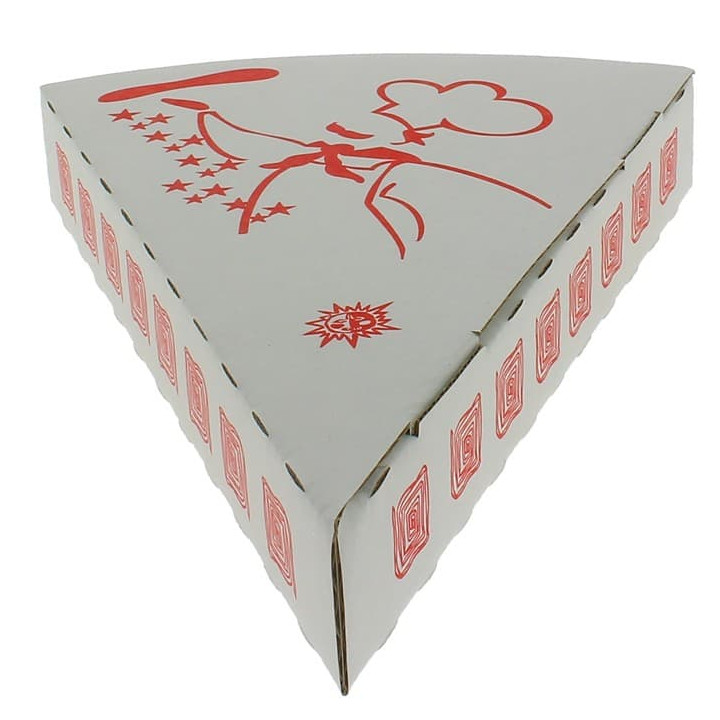 Corrugated Pizza Slice Box Takeaway (350 Units)
