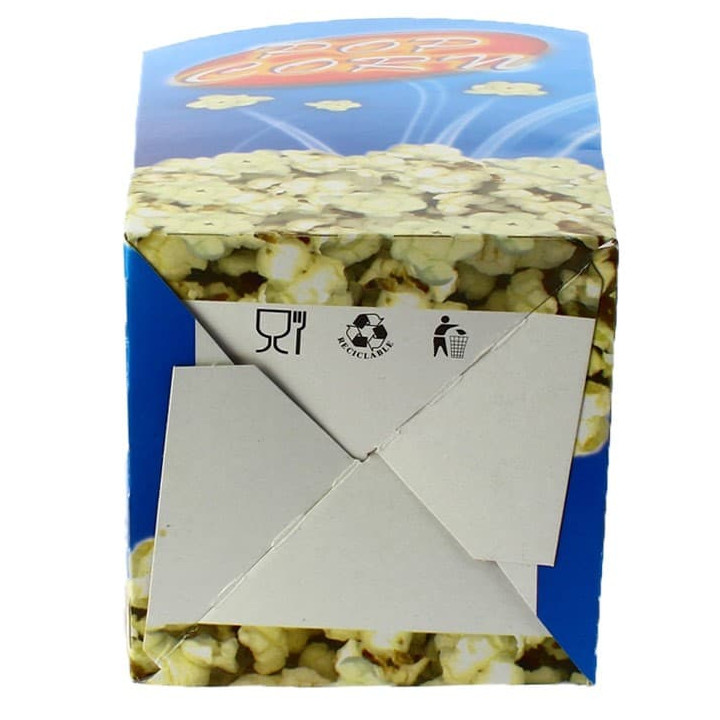 Paper Popcorn Box Large Size 150gr 8,7x13x20,3cm (250 Units)