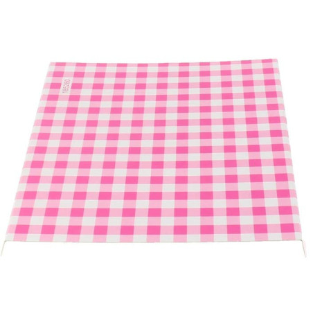 15 x 13 x 2 cm pink cardboard tray for waffles, crêpes and pastry products
