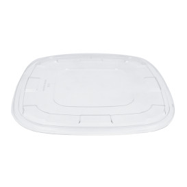 Plastic Lid PET for Bowl Clear 27x27cm (25 Units) 