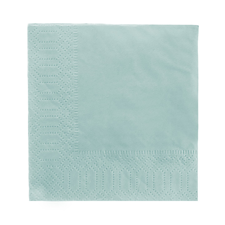 Paper Napkin Edging Light Blue 20x20 2C (100 Units)  