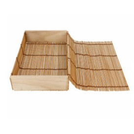 Bamboo Sushi Container 23x13x4,5cm (24 Units)