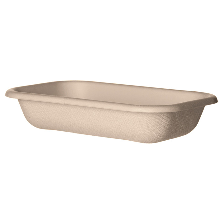 Sugarcane Tray Ecologic Natural 470ml 18,0x12,0x4,0cm (50 Units) 