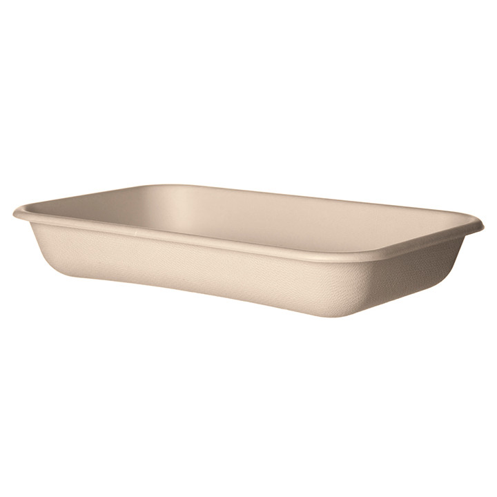 Sugarcane Tray Ecologic Natural 710ml 21,5x14,0x4,0 cm (400 Units)
