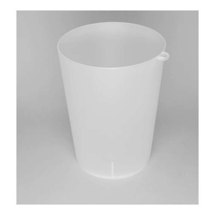 Plastic Cup with Ring PP Reusable Translucent 900ml (210 Units)