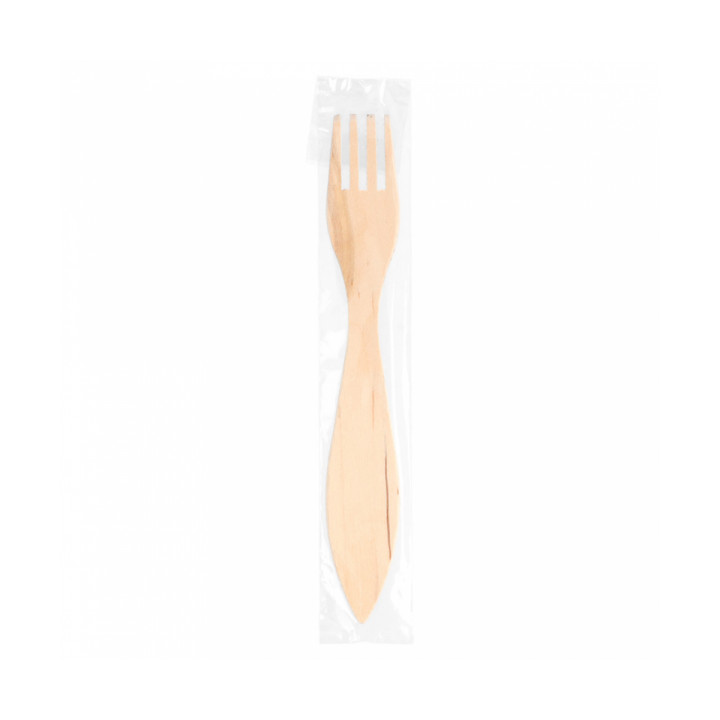 Wooden Fork Wrapped 1,50cm (500 Units)