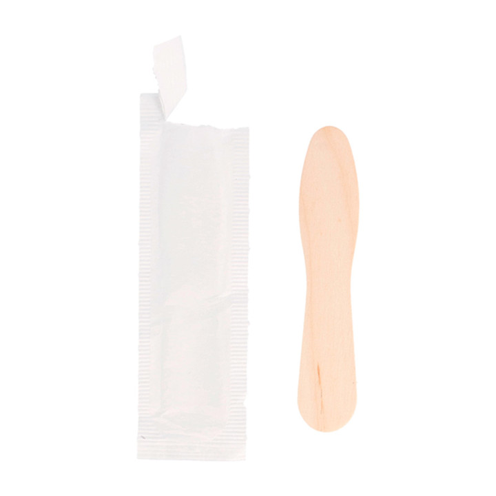 Wooden Ice Cream Spoon Wrapped 7,5cm (600 Units)  