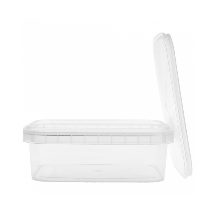 Plastic Deli Container and Plastic Lid PP Tamper-Evident 280ml 12,0x0,88cm (384 Units)