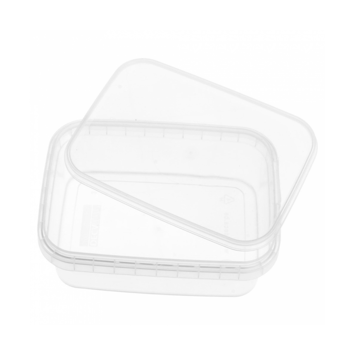 Plastic Deli Container and Plastic Lid PP Tamper-Evident 280ml 12,0x0,88cm (384 Units)