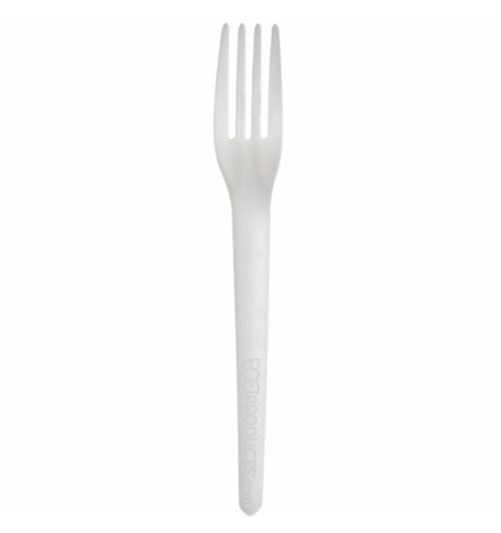 Cornstarch Fork CPLA Compostable White 17,0 cm (1.000 Units)