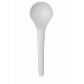 Cornstarch Spoon CPLA Compostable White 15,0 cm (1.000 Units)