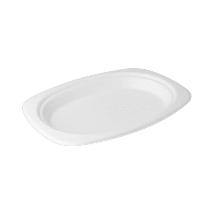 Sugarcane Tray White 23,3x16,5x2 cm (800 Units)