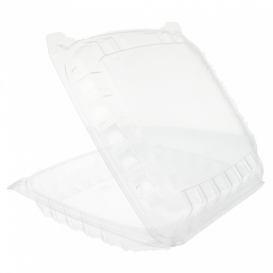 Plastic Hinged Deli Container OPS "Clear Seal" 220ml (125 Units)  