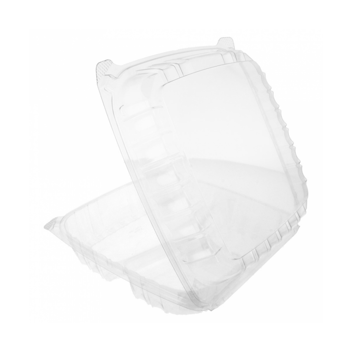 Plastic Hinged Deli Container OPS 3 Compartments "Clear Seal" 4070ml (200 Units)