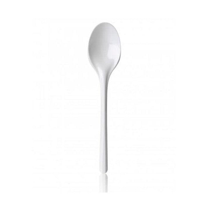 Plastic Spoon PS White 16,5 cm 