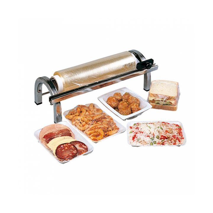 Food Wrap Dispenser with Cutter Stainless Steel 45cm (1 Unit) 