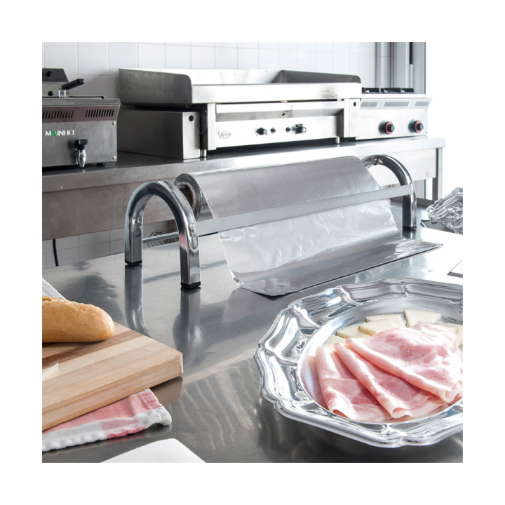 Food Wrap Dispenser Stainless Steel Serrated Cutter 45 cm (1 Unit) 