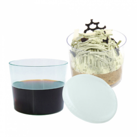 Plastic Lid for Plastic Tasting Cup PS Clear 8,3cm (200 Units)