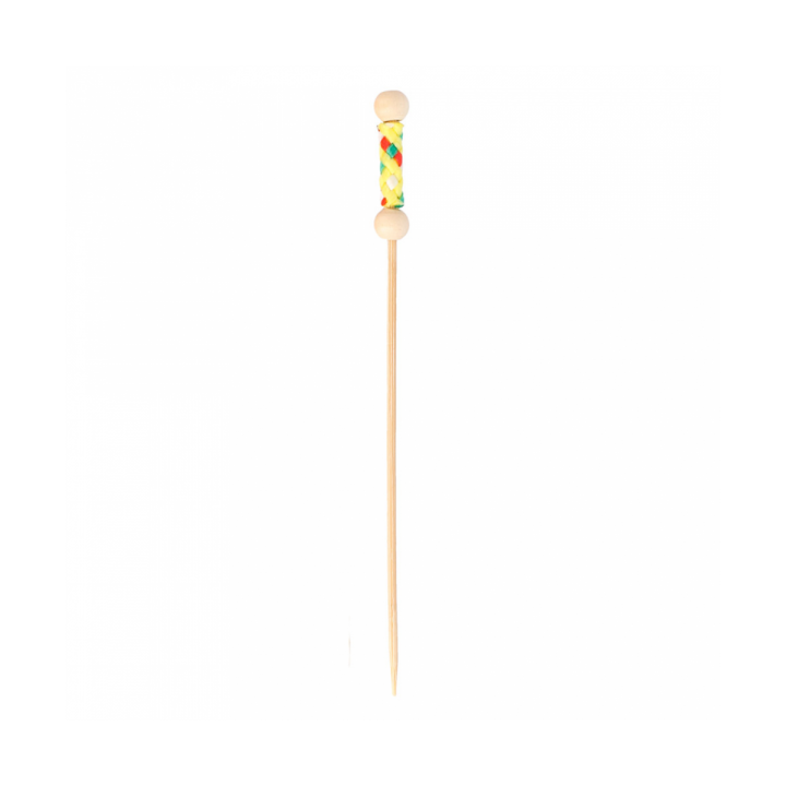 Bamboo Food Pick Natural Design 12cm (10000 Units)