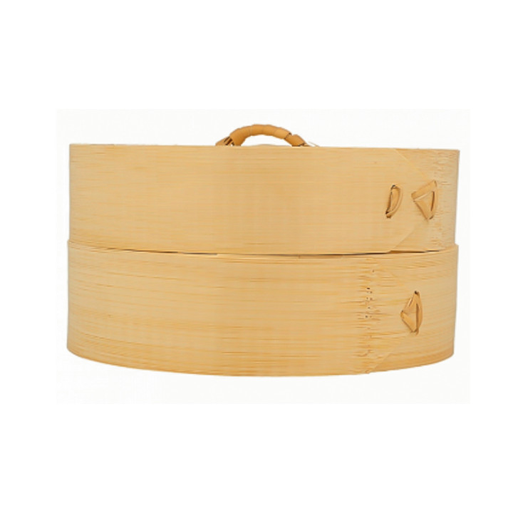Bamboo Steamer with Lid Ø15x8cm (100 Units)
