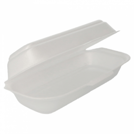 Foam Hot Dog Container White 2,10x1,05x0,64cm (500 Units)