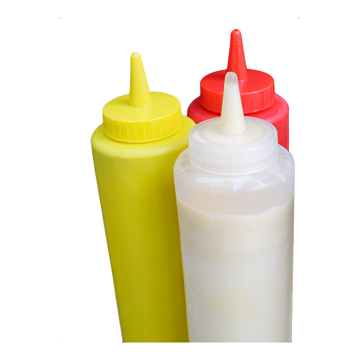 Squeezy Sauce Dispenser Plastic Yellow 240ml (6 Units) 