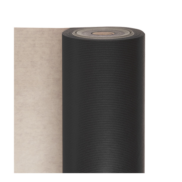 Paper Roll of Gift Wrap Kraft Black 100m (1 Unit) 