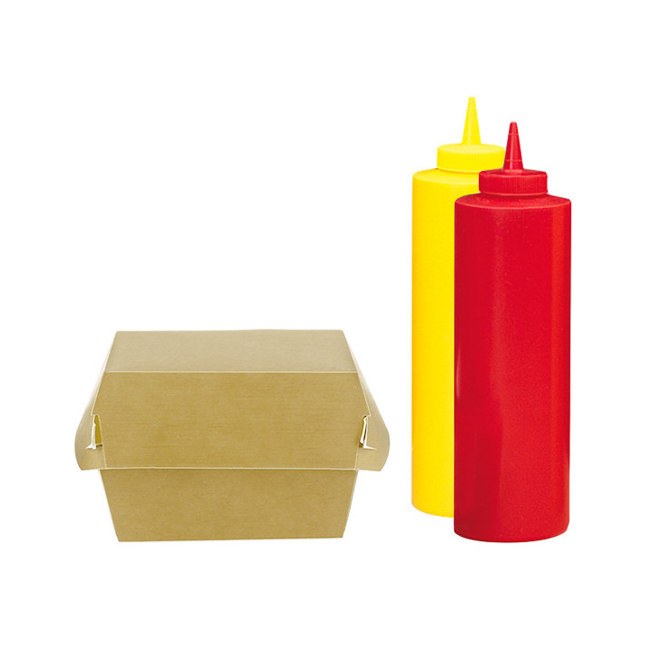 Squeezy Sauce Dispenser Plastic Yellow 720ml (6 Units) 