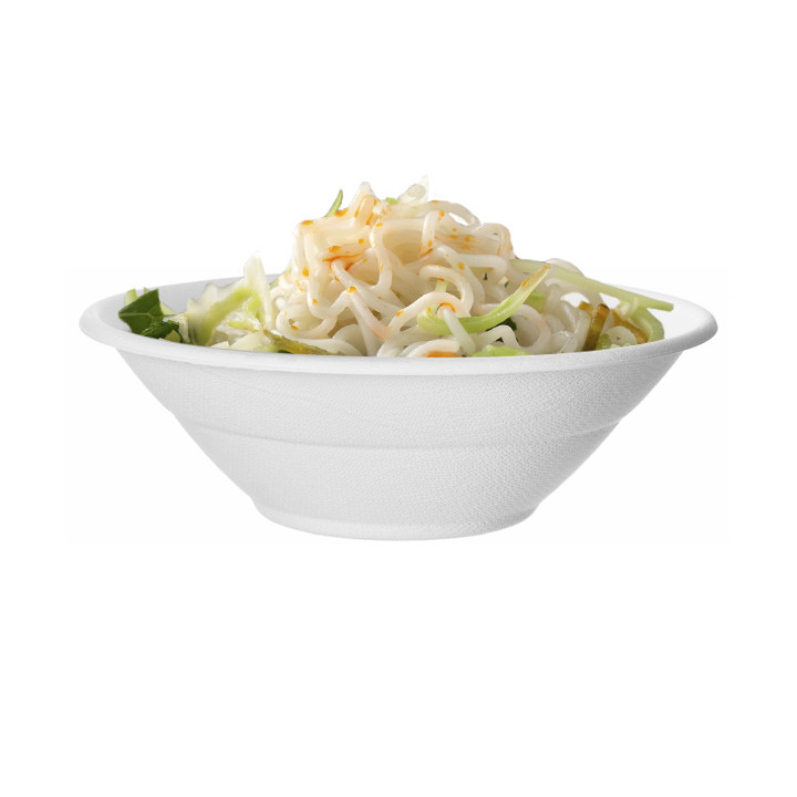 Sugarcane Bowl Bagasse Noodle White 940ml (50 Units) 