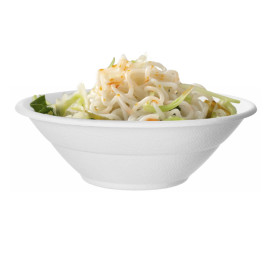 Sugarcane Bowl Bagasse Noodle White 940ml (400 Units)